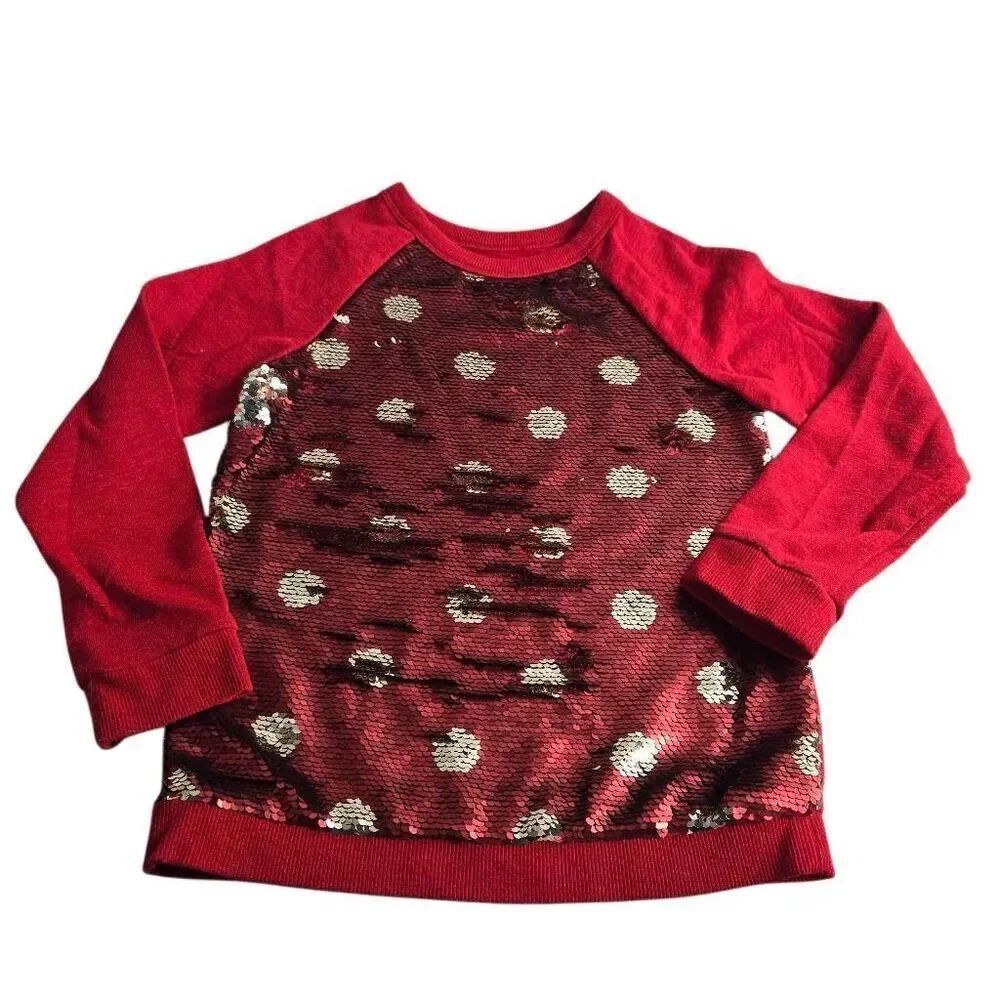 Cat & Jack Flup Sequin Sweatshirt S6/6x